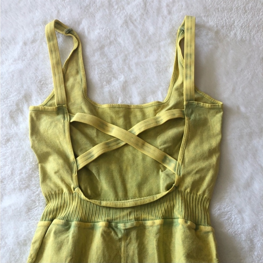 FREE PEOPLE GOOD KARMA YELLOW/GREEN ONSIE PINEAPPLE PUNCH COLOR. Sz M/L - Picture 4 of 6
